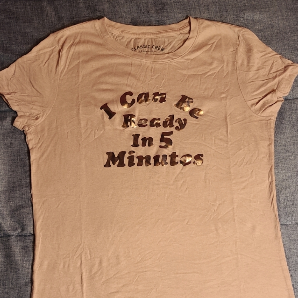 Classic Crew Beige Graphic Tee